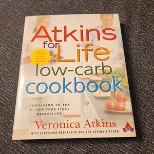 5/$20 Atkins for Life Low Carb Cookbook Weight Loss Diet Guide